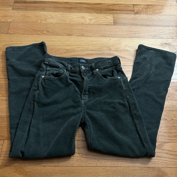 Green Corduroy Pants - Picture 1 of 4